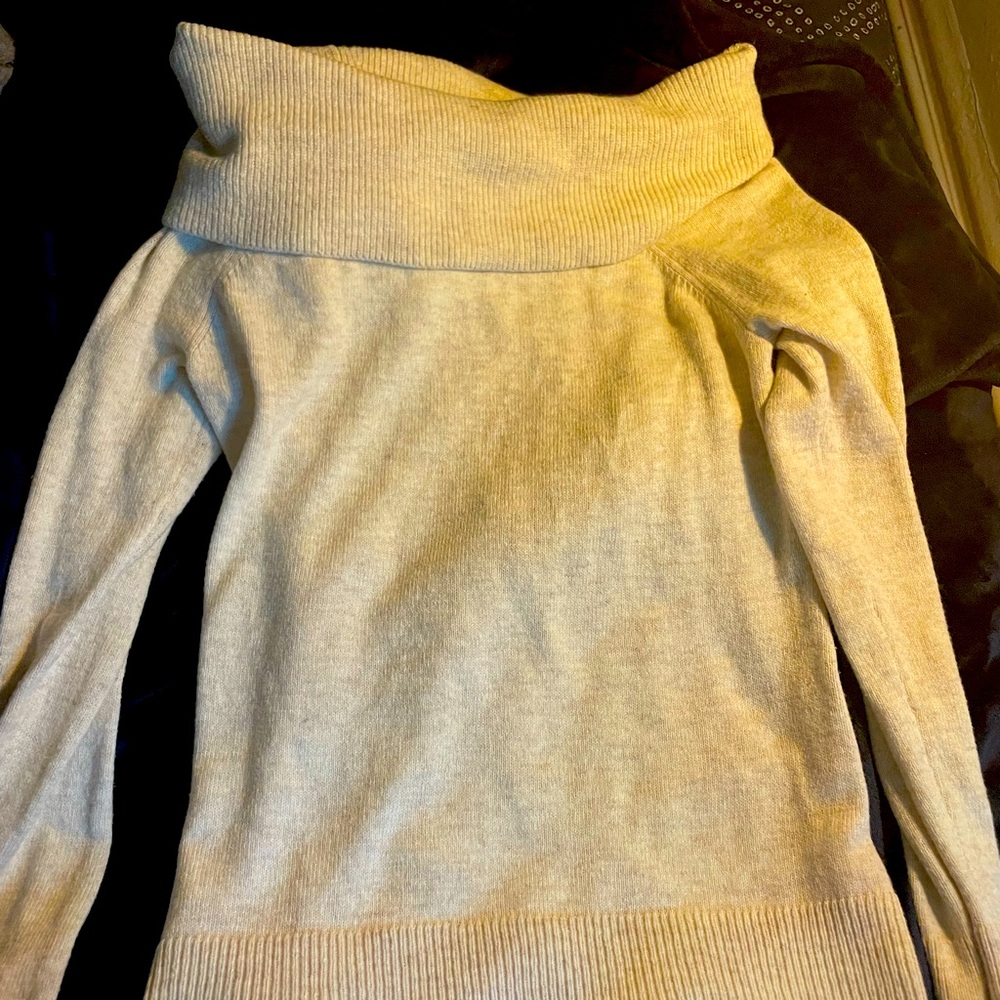 Off the shoulder GAP cream sweater